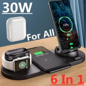 30w 6 in 1 qi wireless charger stand for 13 12. Elevate your lifestyle with hotep.ng, your trusted online shopping companion. We bring you a diverse selection of quality products from across Nigeria and beyond. Enjoy our secure platform and efficient delivery services.