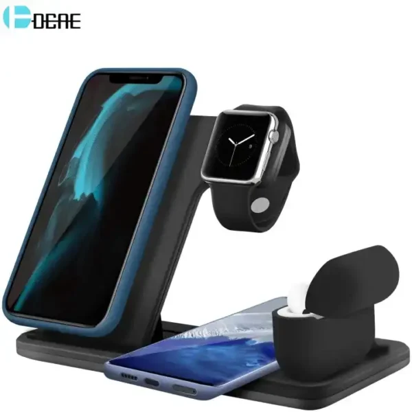 4 in 1 wireless charger qi 15w fast charging dock station. hotep.ng: Where Nigerian shoppers find quality and value. We bring you a carefully curated range of products from local and international sources. Experience the convenience of 24/7 shopping with our reliable e-commerce platform.