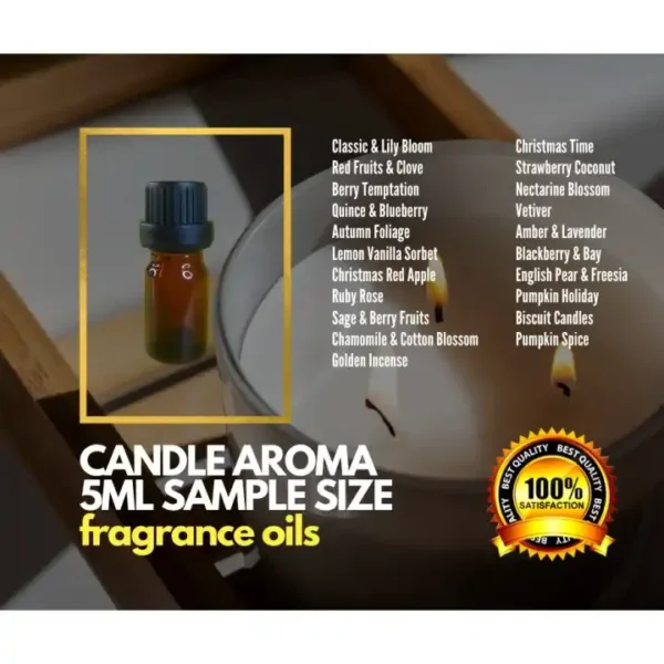 5ml candle aroma sample size fragrance oils. Elevate your shopping experience with hotep.ng, Nigeria's premier e-commerce destination. Browse through our extensive catalog of fashion, electronics, home goods, and more. Enjoy fast delivery and excellent customer service.