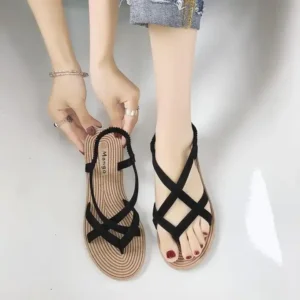 Beach flat sandals with cross straps for women. Discover the diversity of Nigerian culture through hotep.ng's curated collection. From traditional crafts to modern innovations, we offer something for everyone. Join our community of savvy shoppers and experience the future of retail in Nigeria.