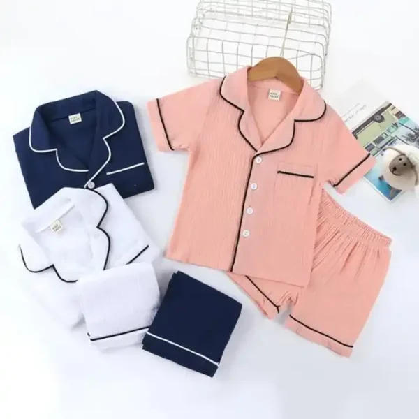 Childrens pajamas set baby boys girls summer sleepwear kids casual cotton. Experience the convenience of modern retail with hotep.ng, Nigeria's leading e-commerce destination. We bring you a carefully curated selection of products from trusted sellers and brands. Join our community of satisfied customers today.