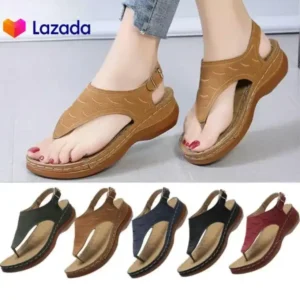 Hotwomen pu flip wedge sandals casual large size retro sandal for women. hotep.ng is committed to bringing you the best shopping experience in Nigeria. We offer competitive prices, reliable delivery, and exceptional customer service. Join our growing community of satisfied customers and see the difference for yourself.