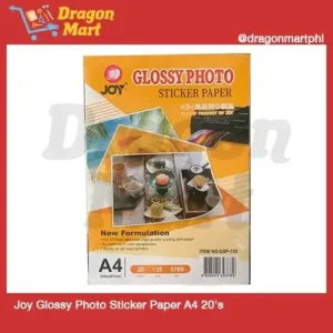 Joy glossy photo sticker paper a4 20s. hotep.ng: Where Nigerian consumers come first. We offer an extensive range of products to suit every lifestyle and budget. Experience the convenience of 24/7 shopping with our trusted and efficient e-commerce platform.