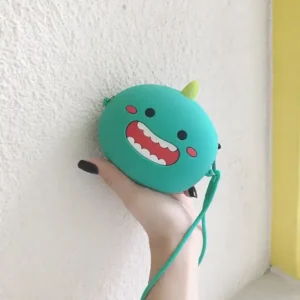 Quncle cartoon smiling face dinosaur silicone card bag girls zero wallet. hotep.ng: Your gateway to a world of products, right here in Nigeria. We curate the best local and international offerings for your convenience. Experience the joy of finding exactly what you need, when you need it.