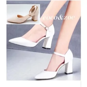 Ready stock korean pointed closed toe white block heel sandals for women. hotep.ng is your trusted partner for all your shopping needs in Nigeria. We offer a diverse range of products, from fashion and beauty to home and electronics. Experience the ease of finding everything you need in one place.