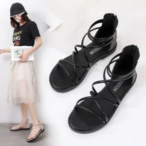 Roman sandals womens summer internet celebrity ins all match flat student. hotep.ng is your trusted partner for all your shopping needs in Nigeria. We offer a diverse range of products, from fashion and beauty to home and electronics. Experience the ease of finding everything you need in one place.