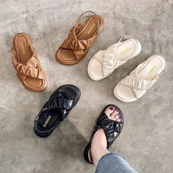 Thick soled sandals womens summer 2022 new korean version wrinkled cross. hotep.ng is your trusted partner in the digital shopping revolution. We offer a comprehensive range of products from fashion to electronics and beyond. Enjoy our secure transactions and efficient delivery services.