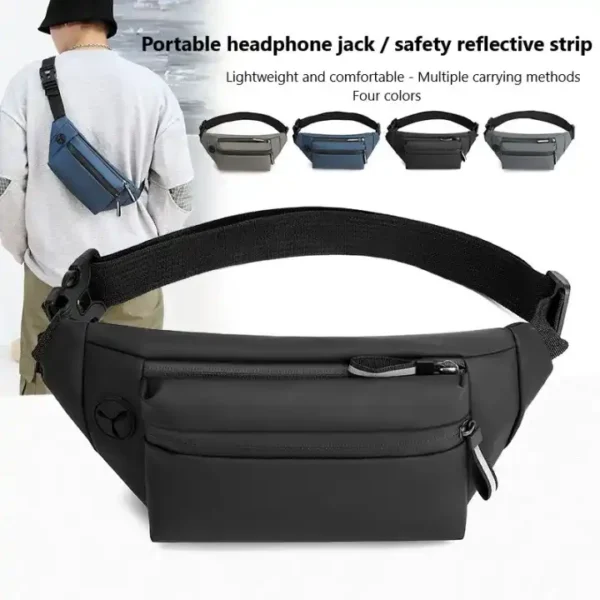 Waist pack male multifunctional mens chest bag outdoor sports crossbody bag. hotep.ng brings you the best of both worlds: local charm and global trends. We offer a carefully selected range of products to suit every lifestyle and budget. Enjoy the convenience of online shopping with the trust of a Nigerian brand.