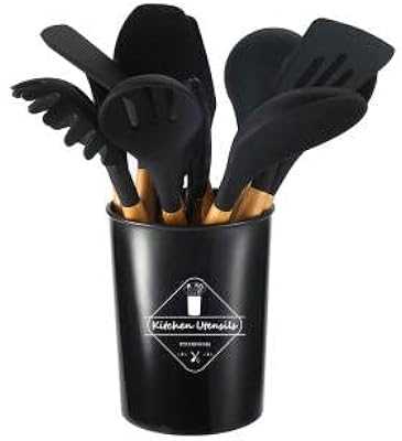 12Pcs Heat Resistant Silicone Kitchen Utensils Set, Mixing Tongs, Spatula, Brush, Whisk, Wooden Handle with Non-Stick Holder (Black).. Discover the diversity of Nigerian culture through hotep.ng's curated collection. From traditional crafts to modern innovations, we offer something for everyone. Join our community of savvy shoppers and experience the future of retail in Nigeria.