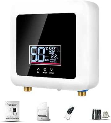 Electric Water Heater, 7500W Instant Water Heater, Wall Mounted Tankless Electric Water Heater with LED Display, Thermostat Mode/Energy Setting for Home and Kitchen Barum.. hotep.ng: Where Nigerian shoppers find quality and value. We bring you a carefully curated range of products from local and international sources. Experience the convenience of 24/7 shopping with our reliable e-commerce platform.