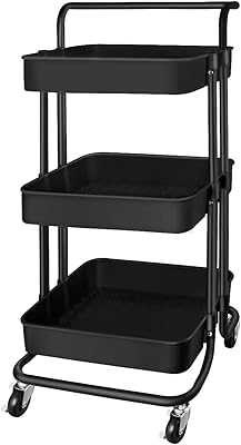 3-Tier Rolling Storage Cart with Wheeled Handle, Multifunctional Mobile Cart, Large Storage Shelves, Organizer with Mesh Basket for Kitchen, Bathroom, Bedroom, Office, Black.. At hotep.ng, we're passionate about connecting Nigerian shoppers with quality products. Our platform offers a seamless blend of local treasures and international favorites. Experience the joy of discovering new brands and supporting local businesses.