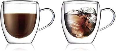 Blackstone Double Wall Glass Mugs, Suitable for Coffee or Tea, Set of 2, 250ml - DH913.. hotep.ng brings the best of Nigerian commerce to your fingertips. Support local businesses while accessing global trends all in one place. Shop with confidence knowing that we prioritize quality and authenticity.