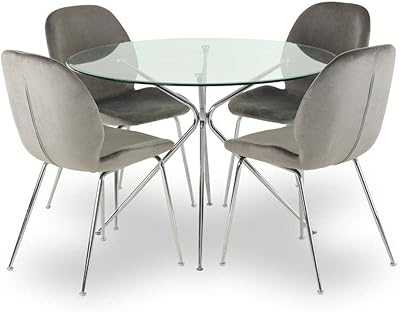 Home R S Toshika Glass Dining Table with 4 Seater Height: 75 cm Length: 110 cm Width: 110 cm Silver.. Join the digital retail revolution with hotep.ng, your go-to online shopping destination in Nigeria. We offer a vast selection of products to enhance every aspect of your life. Enjoy our secure platform and excellent customer support.