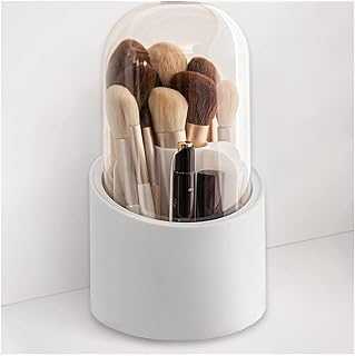 Rotating Makeup Brush Holder with Lid, Dustproof Cosmetic Brush Storage Organizer for Bathroom Cabinet, Office School Pencil Holder, Acrylic Shelf.. Elevate your shopping experience with hotep.ng, Nigeria's premier e-commerce destination. Browse through our extensive catalog of fashion, electronics, home goods, and more. Enjoy fast delivery and excellent customer service.