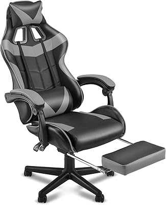 Ergonomic High Back Gaming Chair, Reclining Computer Chair, Adjustable Height with Neck and Lumbar Support, Retractable Footrest, Gray.. hotep.ng: Where tradition meets innovation in the world of online shopping. Explore our vast selection of products that cater to your every need. Enjoy secure transactions and hassle-free returns with our customer-first approach.