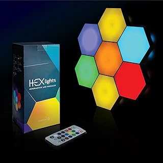 Innovative geometric design hexagonal wall light suitable for living rooms, bedrooms, craft and gift lovers (Wi-Fi + Bluetooth).. hotep.ng brings the best of Nigerian commerce to your fingertips. Support local businesses while accessing global trends all in one place. Shop with confidence knowing that we prioritize quality and authenticity.