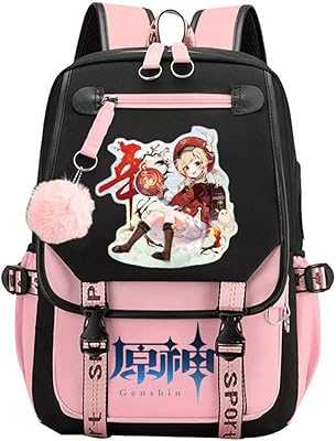 Goodrun Anime Genshin Impact Backpack with USB Port for Laptop and School, Genshin Impact Anime Designed Casual School Bookbag (Black and Pink).. hotep.ng is your trusted partner for all your shopping needs in Nigeria. We offer a diverse range of products, from fashion and beauty to home and electronics. Experience the ease of finding everything you need in one place.