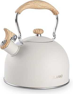 Belanco 85oz/2.5L Tea Kettle, Food Grade Stainless Steel Teapot with Wooden Folding Handle, Loud Whistling Kettle for Tea, Coffee, Milk - White.. hotep.ng: Your gateway to a world of products, right here in Nigeria. We curate the best local and international offerings for your convenience. Experience the joy of finding exactly what you need, when you need it.