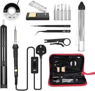 Morelian 14 in 1 Soldering Iron Kit, 60 Watt, Adjustable Temperature, with On/Off Switch, 5 Soldering Tips, Soldering Pipette, Solder Wick, Wire, Tweezers and Iron Stand.. Discover a new way to shop with hotep.ng, where quality meets affordability. We offer a comprehensive range of products to suit every taste and need. Enjoy our commitment to authenticity, convenience, and customer satisfaction.