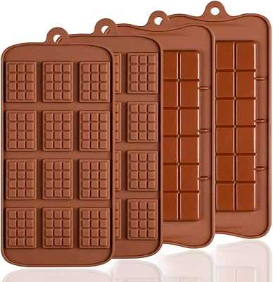 4 Pack Silicone Chocolate Molds, SENHAI Available in 2 Types, Non-Stick Baking Tray, Candy Protein and Energy Bars.. hotep.ng: Your partner in modern Nigerian living. We offer a comprehensive range of products to enhance your lifestyle. Enjoy our hassle-free shopping experience and join the millions of satisfied customers across Nigeria.