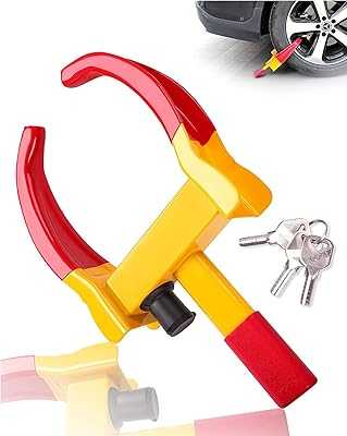 Universal Heavy Duty Wheel Lock for Trailer Tires, Anti-Theft Security for Cars, ATVs, SUVs, Golf Carts, Motorcycles, Cool Deterrent, Bright Red/Yellow with 3 Keys (Red-Yellow).. hotep.ng brings the best of Nigerian commerce to your fingertips. Support local businesses while accessing global trends all in one place. Shop with confidence knowing that we prioritize quality and authenticity.