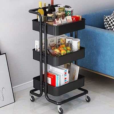 3-Tier Rolling Cart, Storage Shelves, Space-Saving Multifunctional Storage Cart with Lockable Wheels, Easy to Assemble for Bathroom, Kitchen, Office (Black).. Join the hotep.ng community and elevate your online shopping experience. We offer a carefully selected range of products to enhance your lifestyle. Discover why we're the preferred choice for savvy Nigerian consumers.