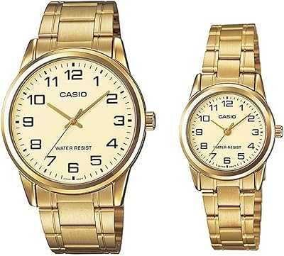 His and Hers Gold Watch Set with Solid Stainless Steel Bracelet - MTP/LTP-V001G-9BUDF.. hotep.ng: Empowering Nigerian consumers with choice and convenience. We bring you a carefully selected array of products from trusted sellers and brands. Discover why we're the go-to online marketplace for discerning shoppers.