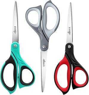 Livingo 8.5 Inch All Purpose Scissors, 3 Pack Extra Sharp Blade Scissors, Professional Comfort Grip Scissors for Office, School, Home, Fabric Sewing and General Use.. hotep.ng is your trusted partner for all your shopping needs in Nigeria. We offer a diverse range of products, from fashion and beauty to home and electronics. Experience the ease of finding everything you need in one place.