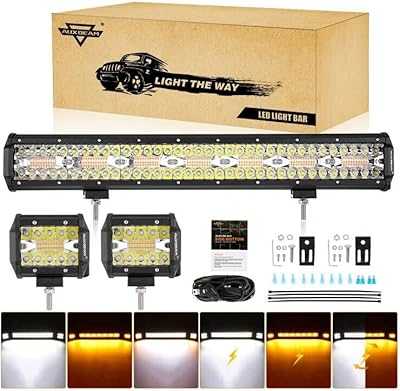 Oxbeam 20 Inch 420W Flashing LED Light Strip, 2Pcs 120W 4 Inch Off Road White Amber Combo Flashlights, 10ft Emergency Warning Light, Custom Wire Kit with Memory Function.. hotep.ng is revolutionizing the way Nigerians shop online. Benefit from our partnerships with top brands and local artisans for unbeatable variety. Enjoy exclusive deals and promotions available only to our loyal customers.