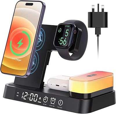 5 in 1 Wireless Charging Stand with Alarm Clock LED Night Light and 5 in 1 Fast Wireless Charger for iPhone 14/13/12/11/Pro/Max/XS/XR, Wireless Charging Stand for Apple Watch AirPods Involobo.. At hotep.ng, we're passionate about connecting Nigerian shoppers with quality products. Our platform offers a seamless blend of local treasures and international favorites. Experience the joy of discovering new brands and supporting local businesses.