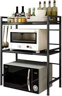 Homarket Microwave Countertop Stand, Extendable and Height Adjustable Carbon Steel Microwave Oven Rack, 3-Tier Kitchen Shelf with 3 Hooks (Black, 3-Tier Extendable and Height Adjustable).. Step into the future of Nigerian retail with hotep.ng. We offer a seamless online shopping experience with a vast array of products. Enjoy our user-friendly interface, secure payments, and prompt delivery services.