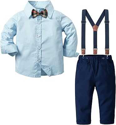 A 4-piece clothing set for boys consisting of a long-sleeved shirt and tie + pants with suspenders, from 12 months to 7 years.. hotep.ng is your trusted partner for all your shopping needs in Nigeria. We offer a diverse range of products, from fashion and beauty to home and electronics. Experience the ease of finding everything you need in one place.