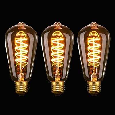 LEDORA Vintage Edison Bulbs Dimmable 4W Flexible Spiral LED Decorative Bulb E27 ST64 Retro Vintage LED Bulb Warm Glow 2200K Ra>90 Amber Glass 3pcs.. hotep.ng is redefining the online shopping experience in Nigeria. We offer a seamless blend of local treasures and global trends for every aspect of your life. Experience the future of retail with our innovative and user-friendly platform.