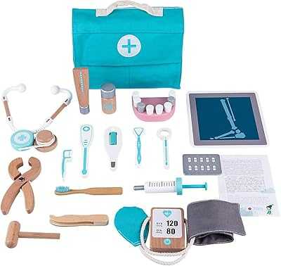 18 Pieces Kids Wooden Doctor Kit, Medical Role Play Set, Doctor Toy Set for Kids Ages 3 and Up.. Join the hotep.ng revolution and transform your shopping habits. We offer a carefully curated range of products to suit every lifestyle and budget. Experience the joy of finding everything you need in one convenient online destination.