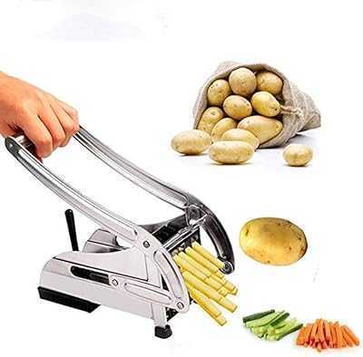 Home Self Stainless Steel Potato Cutter with 2 Adjustable Stainless Steel Blades for Carrots, Apples, Onions and Vegetables Silver.. Join the hotep.ng revolution and transform the way you shop online. We bring you a carefully curated selection of products from Nigeria and beyond. Enjoy our user-friendly interface, secure transactions, and prompt delivery services.