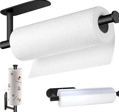 Paper Towel Holder, Adhesive or Wall Mount, Under Cabinet Paper Roll Holder, Towel and Paper Towel Holder, Plastic Roll for Kitchen and Bathroom (A).. hotep.ng: Your gateway to a world of products, right here in Nigeria. We curate the best local and international offerings for your convenience. Experience the joy of finding exactly what you need, when you need it.