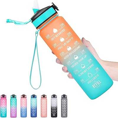 1L Leakproof Water Bottle BPA Free with Motivational Marker to Ensure You Drink Enough Water for Fitness, Gym and Outdoor Sports (Orange Green Mixed).. hotep.ng: Where tradition meets innovation in the world of online shopping. Explore our vast selection of products that cater to your every need. Enjoy secure transactions and hassle-free returns with our customer-first approach.