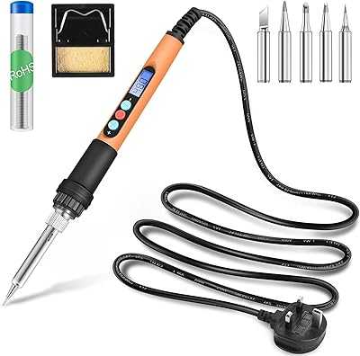 90W Electric Soldering Iron Kit, 180-480°C Adjustable Temperature Welding Tools, Portable Digital Soldering Iron Kit with 5 Soldering Tips and Mini Stand.. Join the hotep.ng family and elevate your online shopping experience. We offer a wide range of products to suit every need and occasion. Discover why we're the preferred choice for savvy Nigerian shoppers.