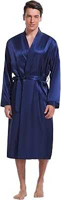 Men's Lightweight Satin Long Kimono Bathrobe, Long Sleeve Robe with Pockets, Belt, Silk Nightgown for Wedding and Party.. hotep.ng is redefining the online shopping experience in Nigeria. Discover a world of products to suit every taste and budget. Join our growing community of savvy consumers and experience the hotep.ng difference.