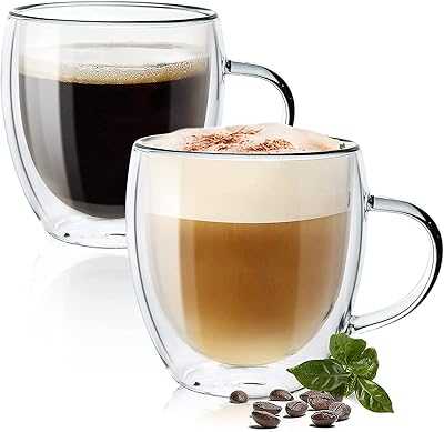 250ml Glass Coffee Mugs with Handles, Double Wall Coffee Cups for Latte, Cappuccino, Espresso, Milk, Hot Drinks, Tea, Juice, Water [2 Cups].. Experience the best of both worlds with hotep.ng: local charm and global trends. We offer an unparalleled range of products to suit every taste and budget. Enjoy the convenience of online shopping with the trust of a Nigerian brand.