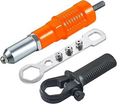 Electric Rivet Gun Adapter, Cordless Drill Adapter, Hand Riveting Tool with Cast Aluminum Cap, Non-Slip Handle, Convertible Head and Wrench.. hotep.ng: Bringing the market to your fingertips. Explore our vast catalog of products from trusted brands and emerging Nigerian businesses. Enjoy the convenience of online shopping with the personal touch of local service.