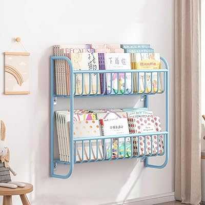 Multi-layer Children's Wall-mounted Bookshelf with Iron Frame, Storage Rack for CDs, Movies, Books, Living Room, Bedroom, Office (53cm - B, Blue).. hotep.ng is more than just an online store; it's a celebration of Nigerian entrepreneurship. Discover unique products from emerging local brands alongside global favorites. Shop with purpose and support the growth of our economy.