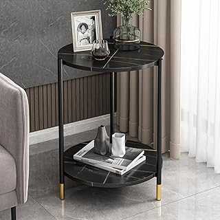 Two-Tier Round Side Table, Outdoor Round Coffee Table, Small Coffee Table, Sofa Side Table, Bedside Table for Living Room, Bedroom, Balcony (Lauren Black Gold 40 x 60 cm).. Experience the best of Nigerian e-commerce with hotep.ng. We bring you a carefully selected range of products to enhance your lifestyle. Enjoy our secure platform, competitive prices, and reliable delivery services across Nigeria.