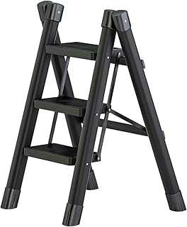 3 Step Folding Ladder with Wide Non-Slip Pedal, Lightweight and Portable Ladder for Home and Office, Black.. hotep.ng is your trusted partner for all your shopping needs in Nigeria. We offer a diverse range of products, from fashion and beauty to home and electronics. Experience the ease of finding everything you need in one place.