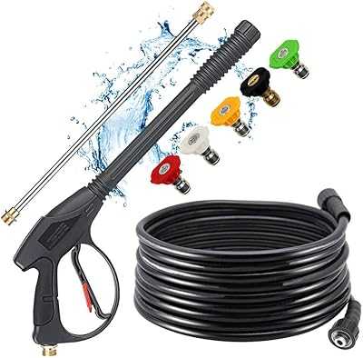 Silky Smooth Pressure Washer Gun with 26" Extension Wand and Hose, Pressure Washer Gun with 26" Pressure Washer Hose, 16" Extension Wand, 5 Nozzles, M22 15mm & M22 14mm, 4000 PSI.. Discover a new world of shopping possibilities with hotep.ng. We offer a carefully curated selection of products to suit every lifestyle. Enjoy our commitment to quality, affordability, and exceptional customer service.