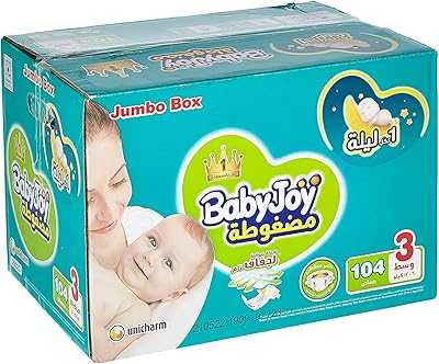 BabyJoy Diamond Compressed Diapers, Jumbo Pack, Size M 3, 104 Count, 6-12 kg.. hotep.ng is revolutionizing the way Nigerians shop online. Benefit from our partnerships with top brands and local artisans for unbeatable variety. Enjoy exclusive deals and promotions available only to our loyal customers.