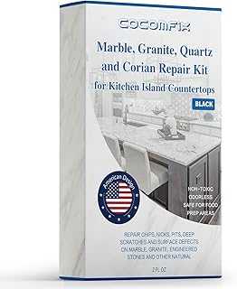 Quartz Countertop Chip Repair Kit. Marble & Granite Repair Kit. (Black) - Quickly repairs countertop chips, cracks and scratches. for quartz, granite, marble and other natural stone surfaces... hotep.ng: Empowering Nigerian consumers with choice and convenience. We bring you a carefully selected array of products from trusted sellers and brands. Discover why we're the go-to online marketplace for discerning shoppers.