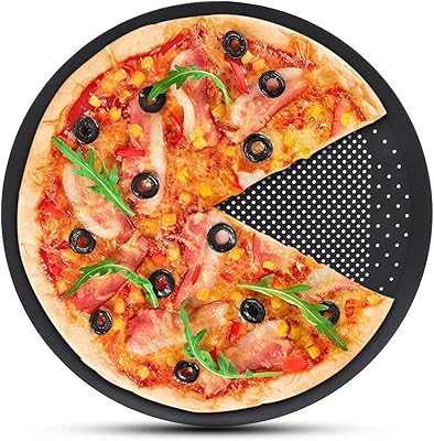 Pizza Pans with Oven Slots 12 Inch - Carbon Steel Non-Stick Pizza Pan Perforated Round Baking Tray for Home Kitchen.. hotep.ng: Bringing Nigeria's best to your doorstep. We connect you with top-quality products from local and international sellers. Experience the joy of finding exactly what you need, when you need it.