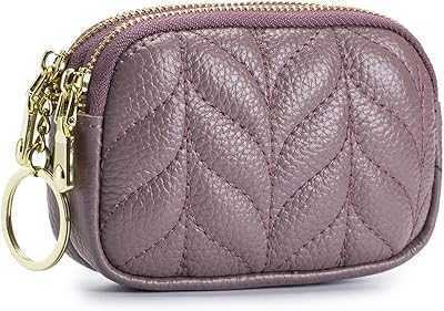 Women's Small Coin Purse, Leather Coin Purse, Double Zipper Card Holder with Key Ring, Purple, Small, Fashion.. Join the hotep.ng family and elevate your online shopping experience. We offer a wide range of products to suit every need and occasion. Discover why we're the preferred choice for savvy Nigerian shoppers.