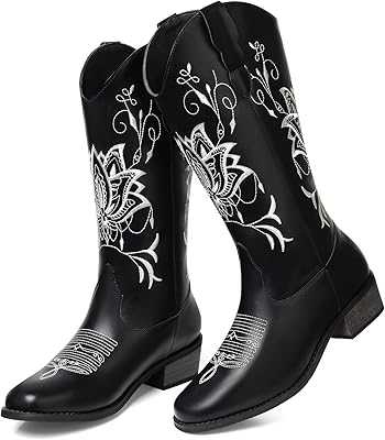 Women's Embroidered Western Cowboy Boots with Square Toe, Pull-on Design and Chunky Heel.. Join the hotep.ng revolution and transform the way you shop online. We bring you a carefully curated selection of products to enhance every aspect of your life. Enjoy our user-friendly interface, secure transactions, and reliable delivery services.